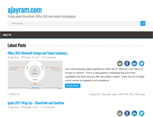 Tablet Screenshot of ajayram.com